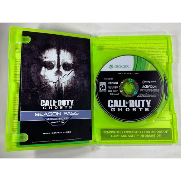 Xbox 360 Call of Duty: Ghosts Backward Compatible 2 Discs Activision 17+ Tested - Picture 2 of 7